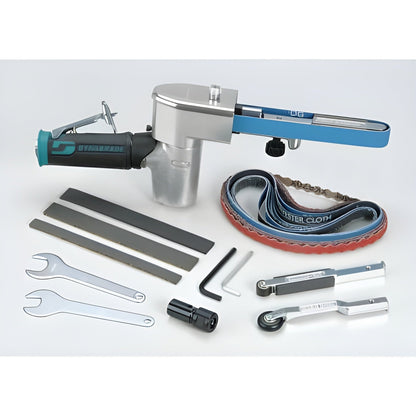 DYNABRADE Dynafile II Abrasive Belt Tool Versatility Kit, Metric Collet - 40324