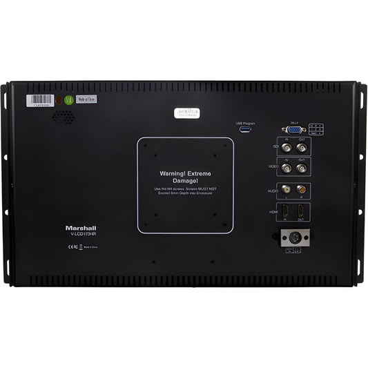 Marshall V-LCD173HR-DT Economy Multiple Format HD 17" Rack Mount Monitor w/ Stand - VLCD173HRDT