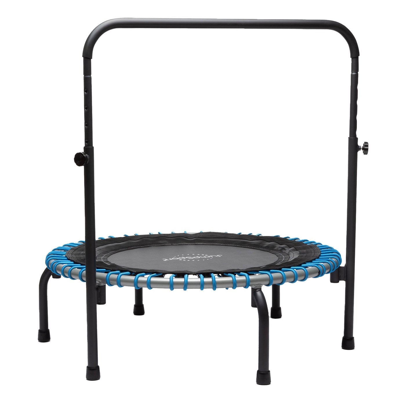 Disc-O-Bed JumpSport 350 Series 39" Trampoline & Handle Bar Bundle, 30 Adjustable Bungees, Stable No-Tip Arched Legs, & 60 Day Streaming Trial - 404403