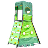 Gobaplay 8.5 Foot Tall 3 Kid Capacity Large Climbing Tower w/ 3 Climbing Levels - 409194