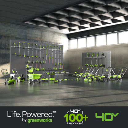 Greenworks 40V 710 CFM Cordless Battery Dual Port Backpack Blower w/ (2) 5.0Ah Battery & Charger - 2440102