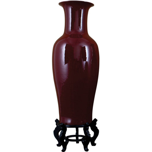 Lovecup Oxblood Red Porcelain Vase L026 - 31714428223586