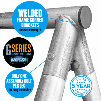 XDP Recreation Fun Always Outdoor Playground with Water Slide & Super Disc Swing - 412469