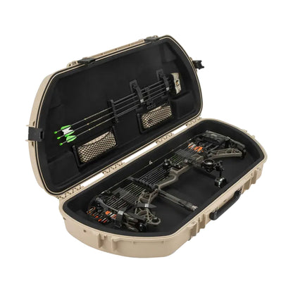SKB Hard Protective Storage Case, Archery Bow & Arrow iSeries Shaped Case, Tan - 412825