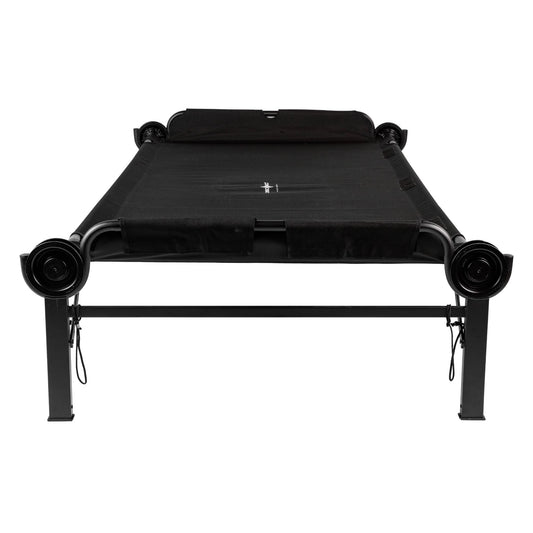 Disc-O-Bed Single Cot, Portable Sleep Solution for Tents, Cabins, Black, 2XL - 413491