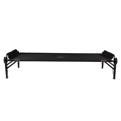 Disc-O-Bed Single Cot, Portable Sleep Solution for Tents, Cabins, Black, 2XL - 413491