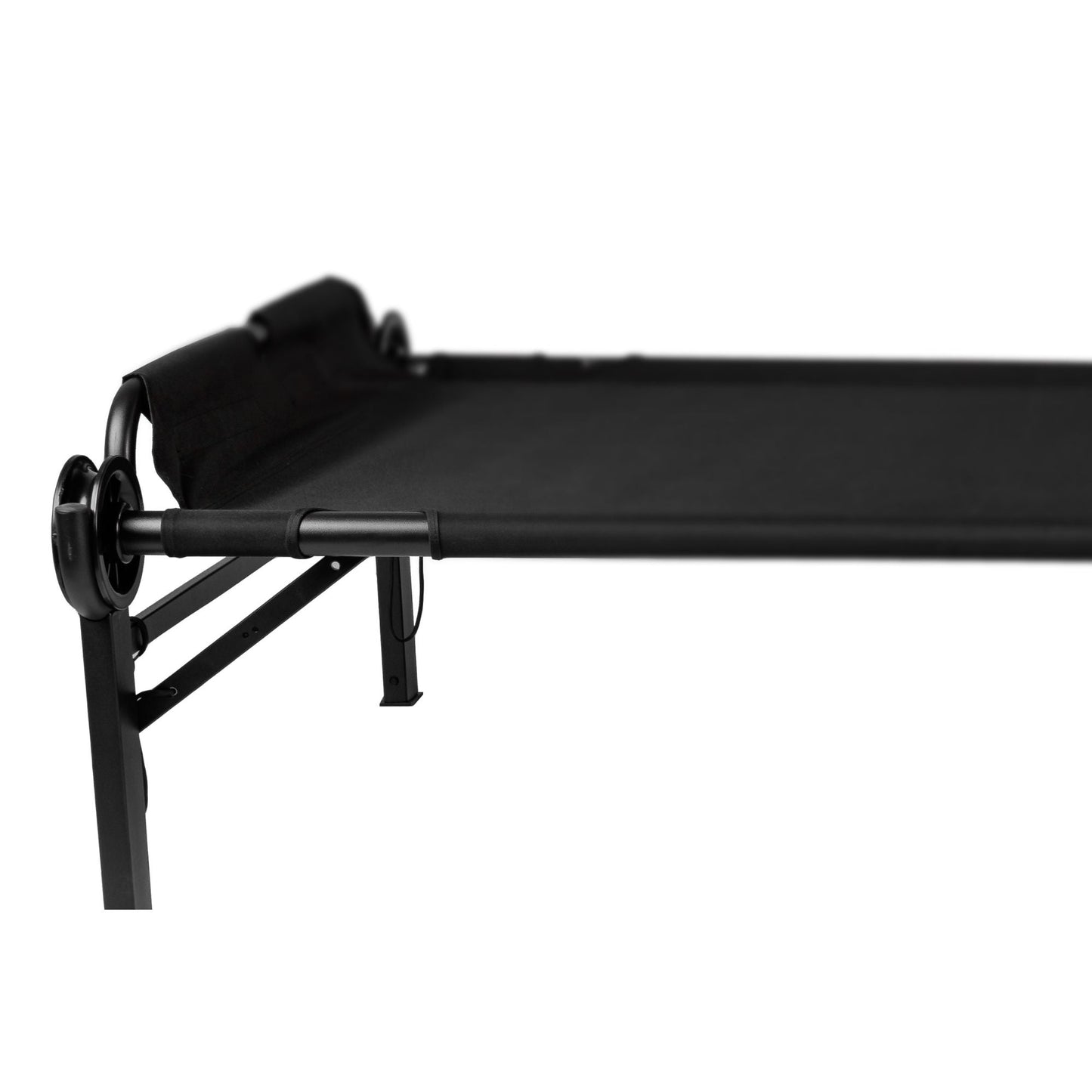 Disc-O-Bed Single Cot, Portable Sleep Solution for Tents, Cabins, Black, 2XL - 413491