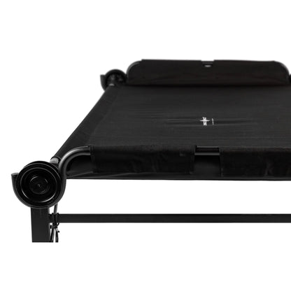 Disc-O-Bed Single Cot, Portable Sleep Solution for Tents, Cabins, Black, 2XL - 413491