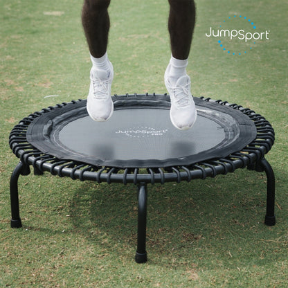 Disc-O-Bed JumpSport 550 Workout Rebounder for Adults, 44" | PRO CE | Mini Exercise Fitness Trampoline Jumper with Cables | Black - 414166