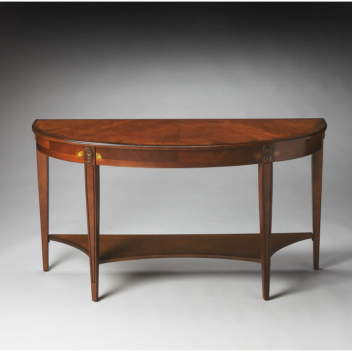 Butler Specialty Company Astor Demilune Console Table, Medium Brown  - 4146101