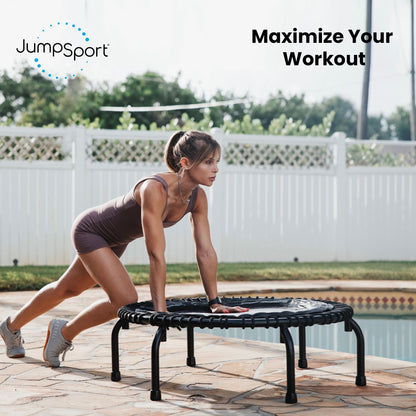 Disc-O-BedJumpSport 350 PRO Fitness Trampoline, Cardio Workout Equipment, 39 Inch, Inspire - 415470