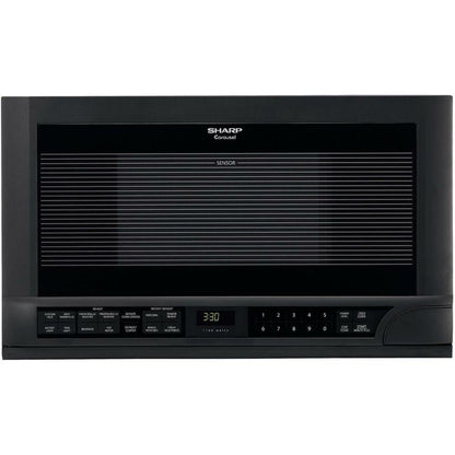 SHARP  1.5 cu. ft. 1100W Black Sharp Over-the-Counter Carousel Microwave Oven - R1210TY-KT