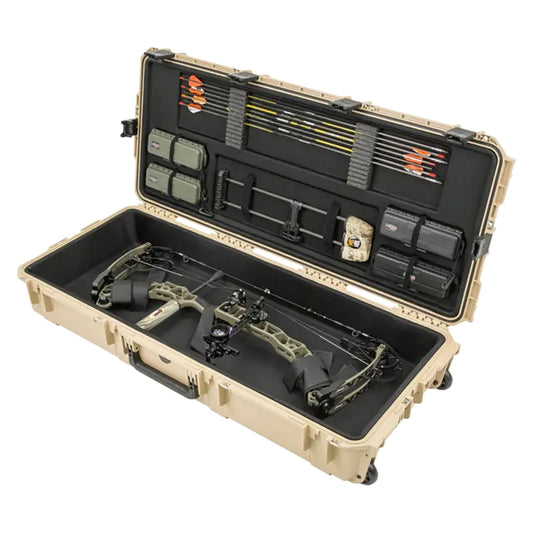 SKB Hard Large Plush Storage Case Archery Bow Parallel Limb iSeries REV2, Tan - 417057