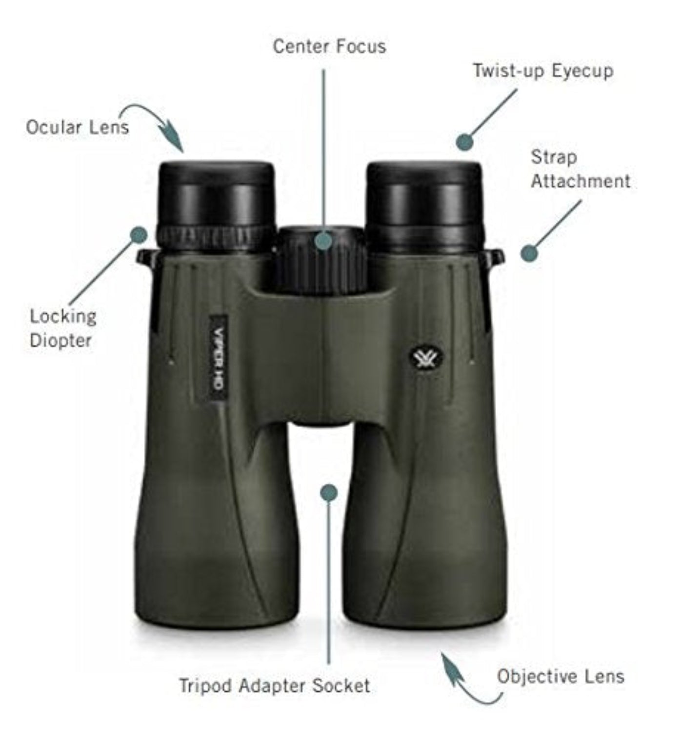 Vortex Viper HD 2018 Roof Prism Binoculars (10x42) - V201