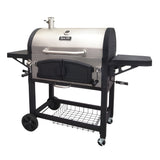 Dyna-Glo DGN576SNC-D X-Large Premium Dual Chamber Charcoal Grill - B00BQ59VTE