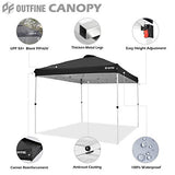 Outfine Pop-Up Canopy 10x10 Patio Tent Instant Gazebo Canopy with Wheeled Bag, Canopy Sandbags X4,tent Stakesx8 Black, 10 * 10ft - B08SQV5Y68