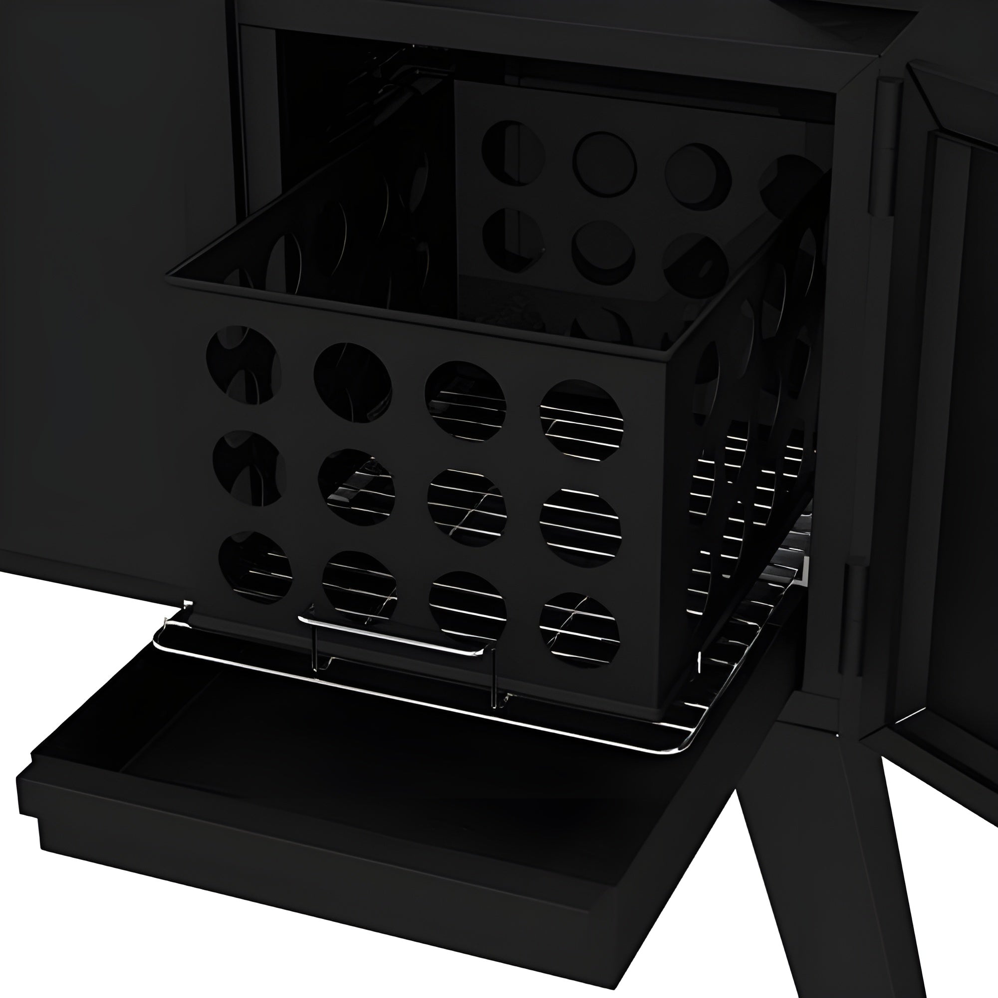 Dyna-Glo DGO1890BDC-D Wide Body Vertical Offset Charcoal Smoker,Black - B010759GGQ