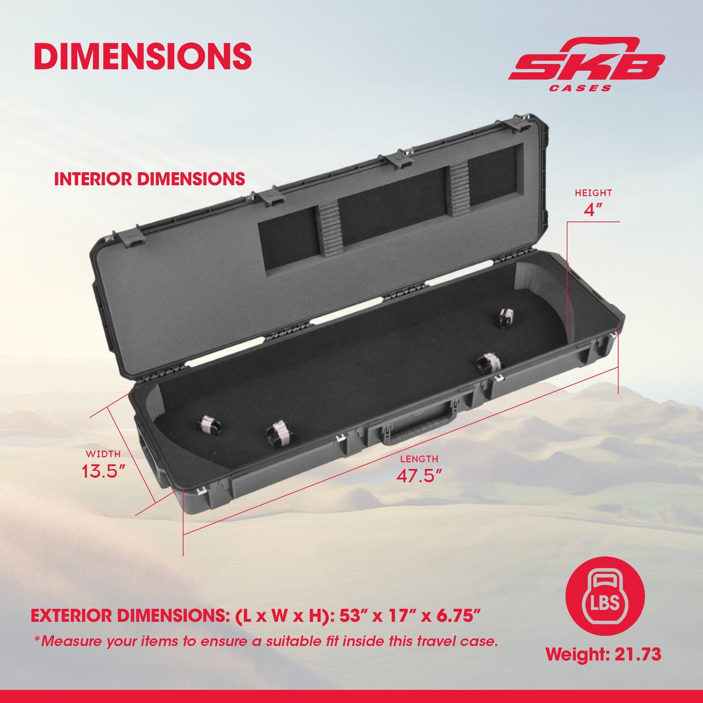 SKB iSeries Target Long Bow Case, Secure Box with Accessory Compartment, 5014-PL - 420640