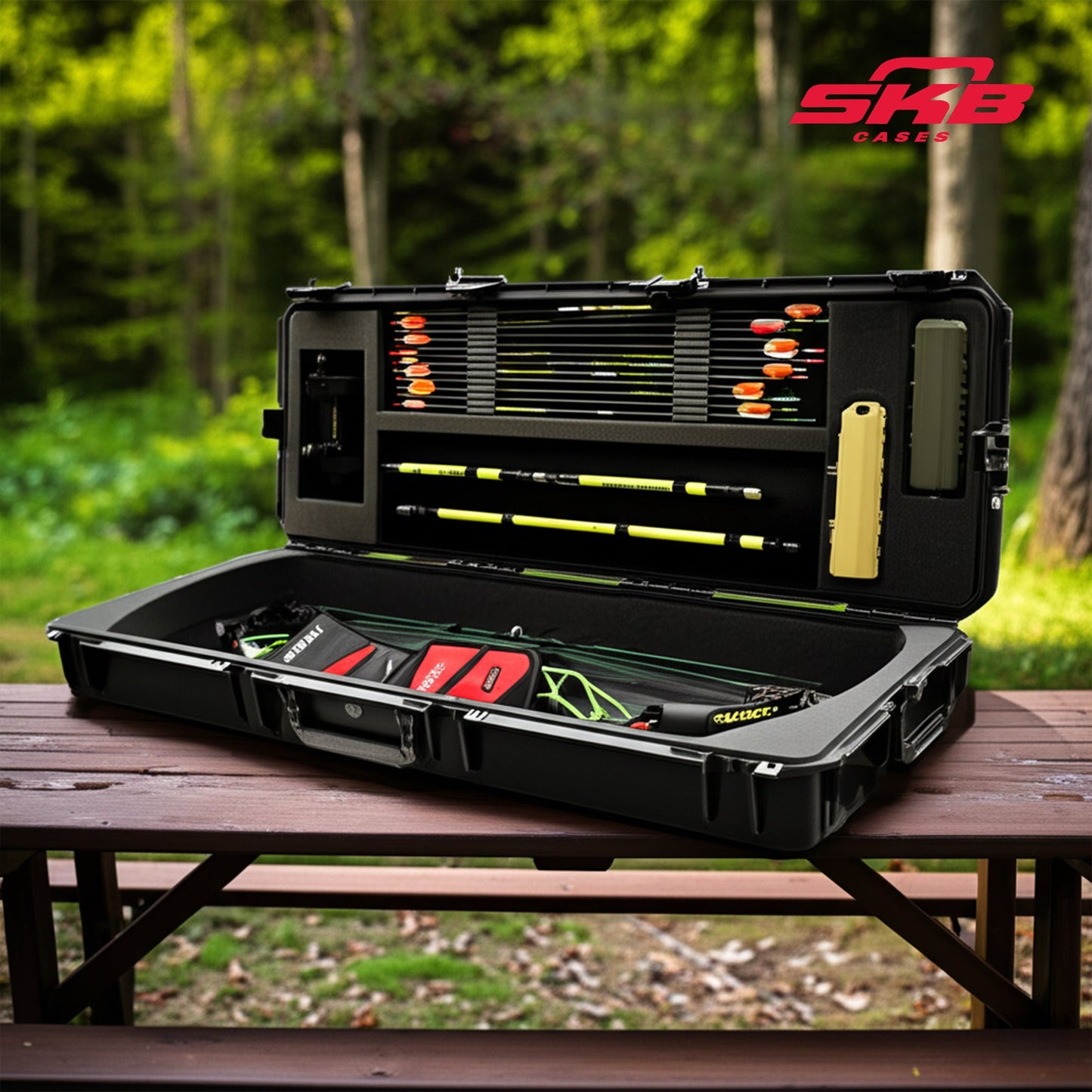 SKB iSeries Target Long Bow Case, Secure Box with Accessory Compartment, 5014-PL - 420640