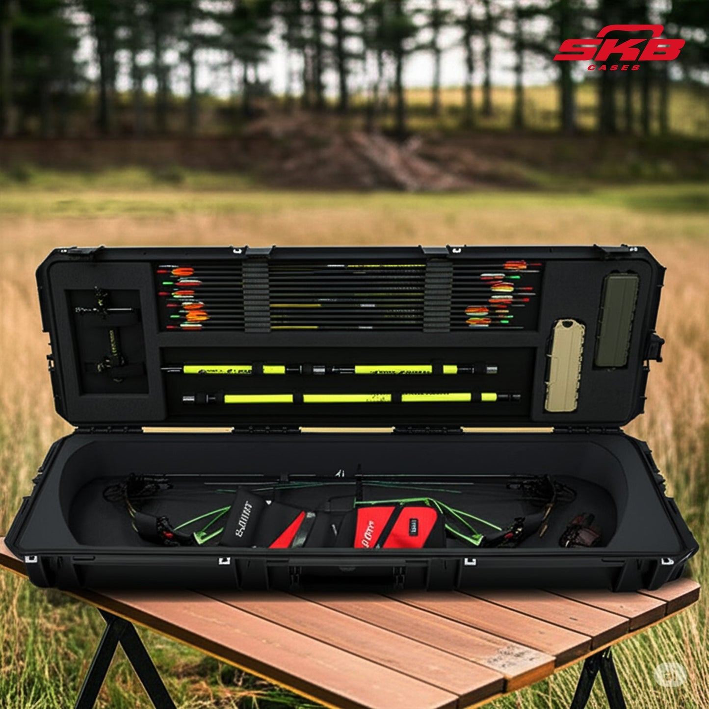 SKB iSeries Target Long Bow Case, Secure Box with Accessory Compartment, 5014-PL - 420640
