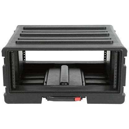 SKB 4U rSeries Rolling Rack with Integrated Back Wheels and 1-Touch Pull Handle - 420633