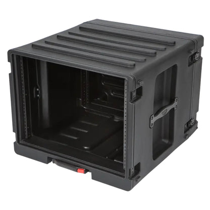 SKB 8U rSeries Rolling Rack with Integrated Back Wheels and 1-Touch Pull Handle - 420635