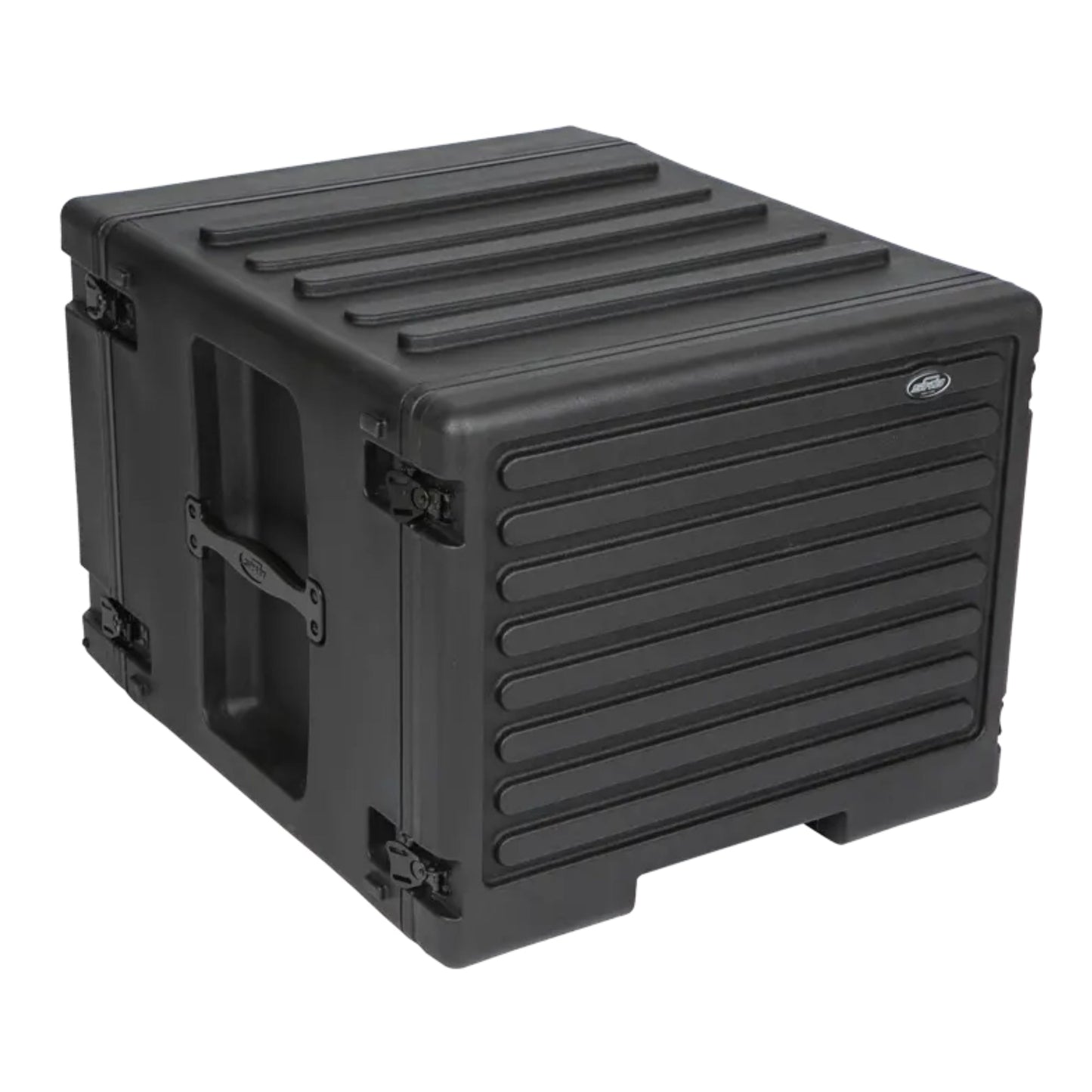 SKB 8U rSeries Rolling Rack with Integrated Back Wheels and 1-Touch Pull Handle - 420635