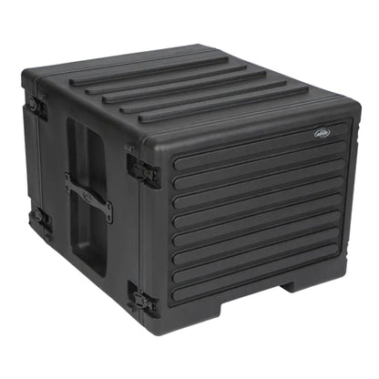 SKB 8U rSeries Rolling Rack with Integrated Back Wheels and 1-Touch Pull Handle - 420635