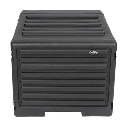 SKB 8U rSeries Rolling Rack with Integrated Back Wheels and 1-Touch Pull Handle - 420635