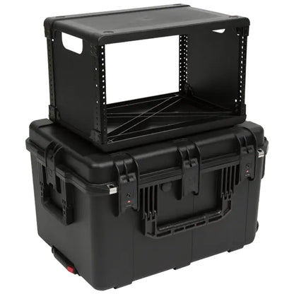 SKB 6U iSeries 13" Injection Molded Fly Rack with Built-In Wheels and Handle - 420637