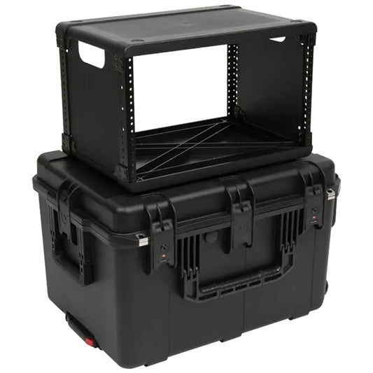 SKB 6U iSeries 13" Injection Molded Fly Rack with Built-In Wheels and Handle - 420637