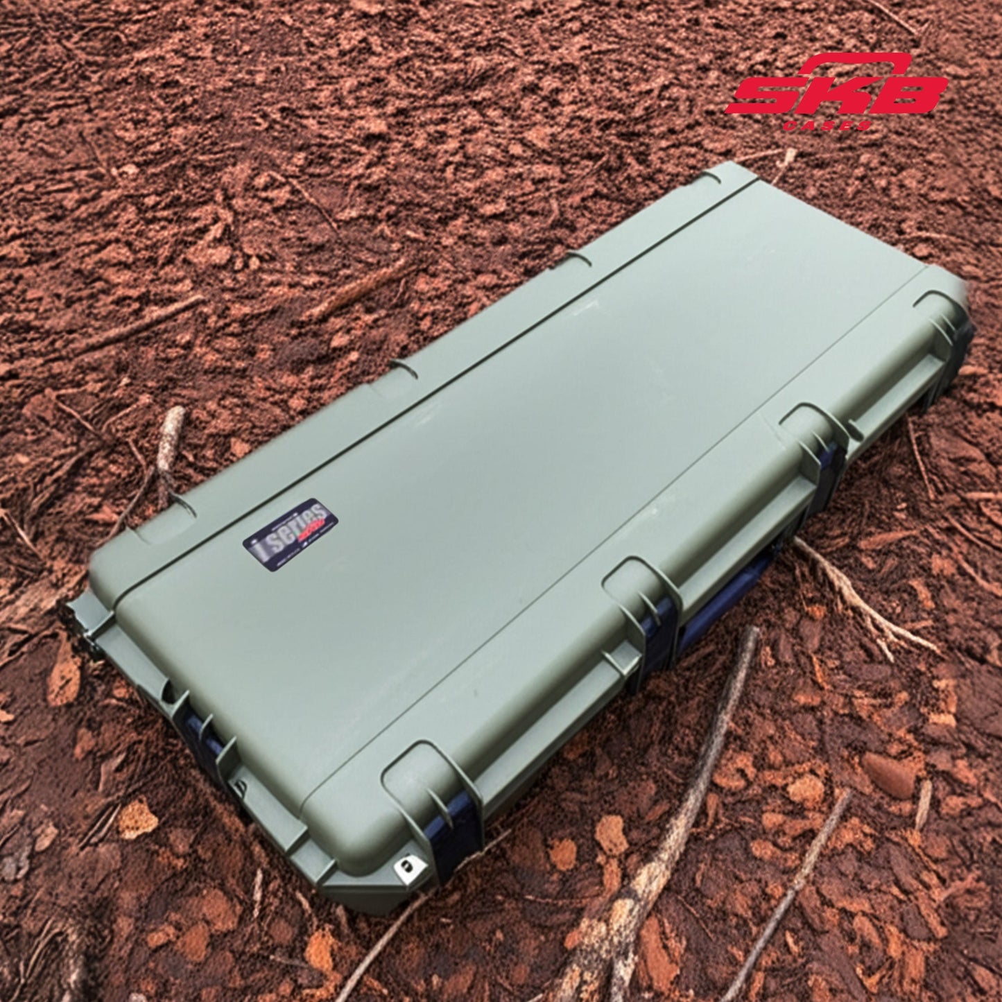 SKB Cases Waterproof Double Bow/Short Rifle Case Durable Protection, Olive Green - 420639