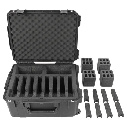 SKB Multi Hand Gun Case, 8 Gun Capacity, Custom Foam Interior, Waterproof, Black - 420646