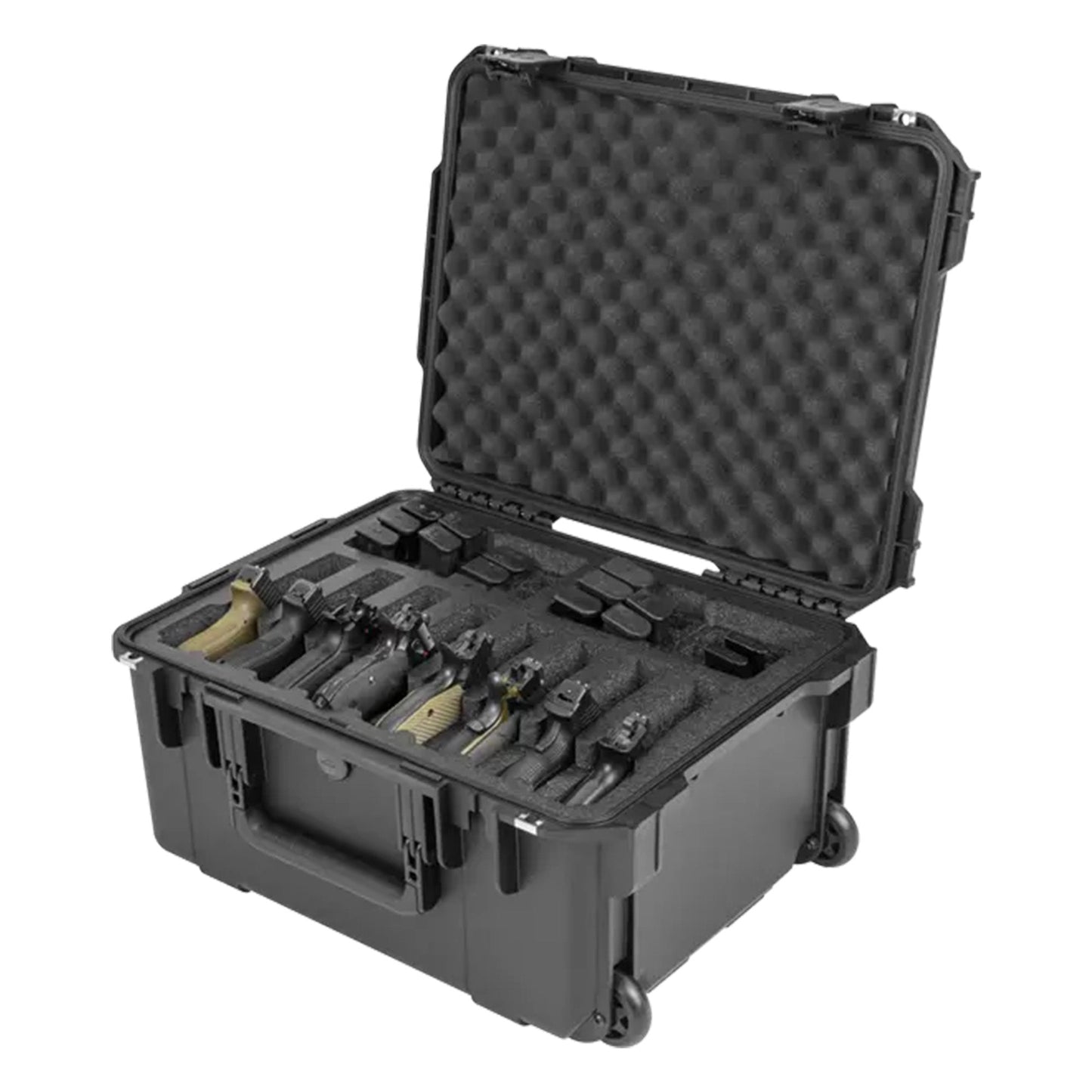 SKB Multi Hand Gun Case, 8 Gun Capacity, Custom Foam Interior, Waterproof, Black - 420646