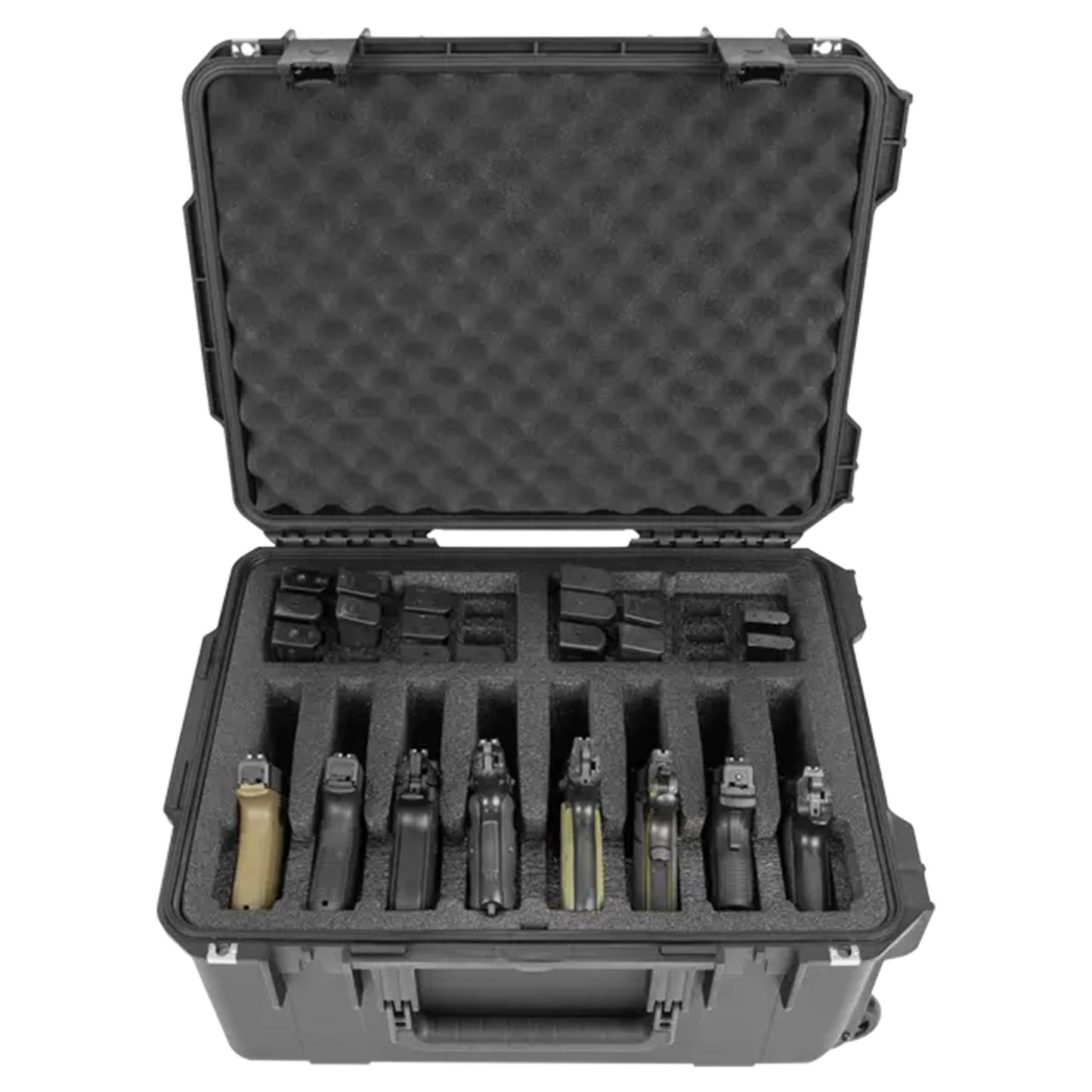 SKB Multi Hand Gun Case, 8 Gun Capacity, Custom Foam Interior, Waterproof, Black - 420646