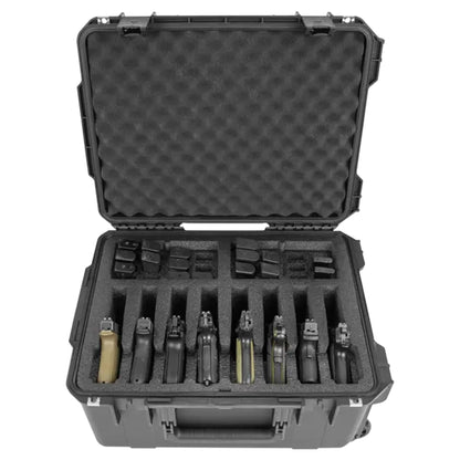 SKB Multi Hand Gun Case, 8 Gun Capacity, Custom Foam Interior, Waterproof, Black - 420646