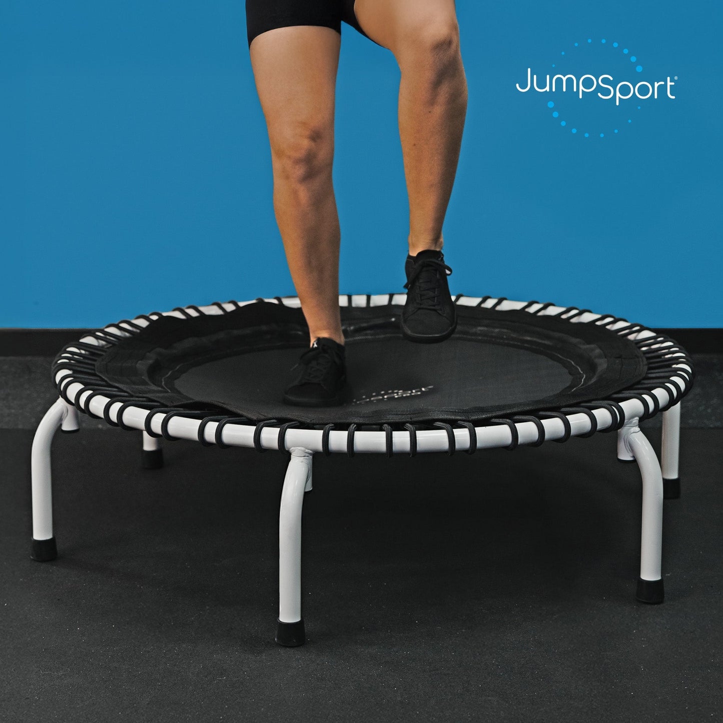 Disc-O-Bed JumpSport 44 Inch PRO Workout Rebounder for Adults 44" Fitness Trampoline, Black - 420675
