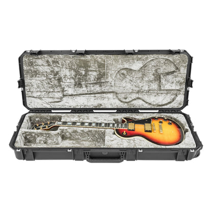 SKB iSeries Les Paul Guitar Hard Case with Plush Interior, TSA Latches & Wheels - 420922