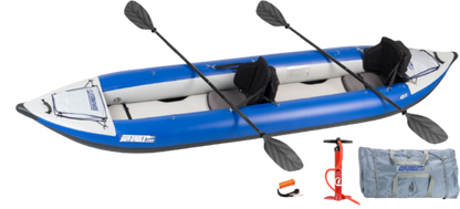 Sea Eagle 420X Explorer Inflatable Kayak Pro Package Blue Gray New - 420XK_P