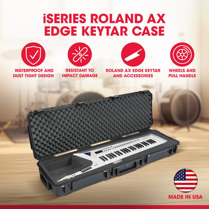 SKB iSeries Roland AX Edge Keytar Hard Case with Plush Interior & TSA Latches - 421581