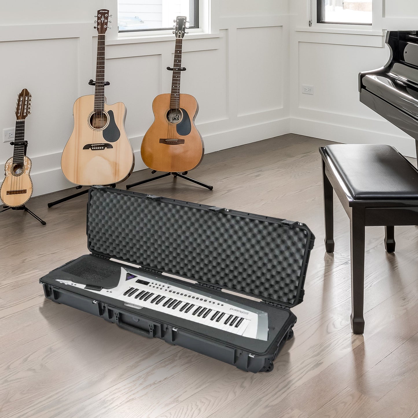 SKB iSeries Roland AX Edge Keytar Hard Case with Plush Interior & TSA Latches - 421581
