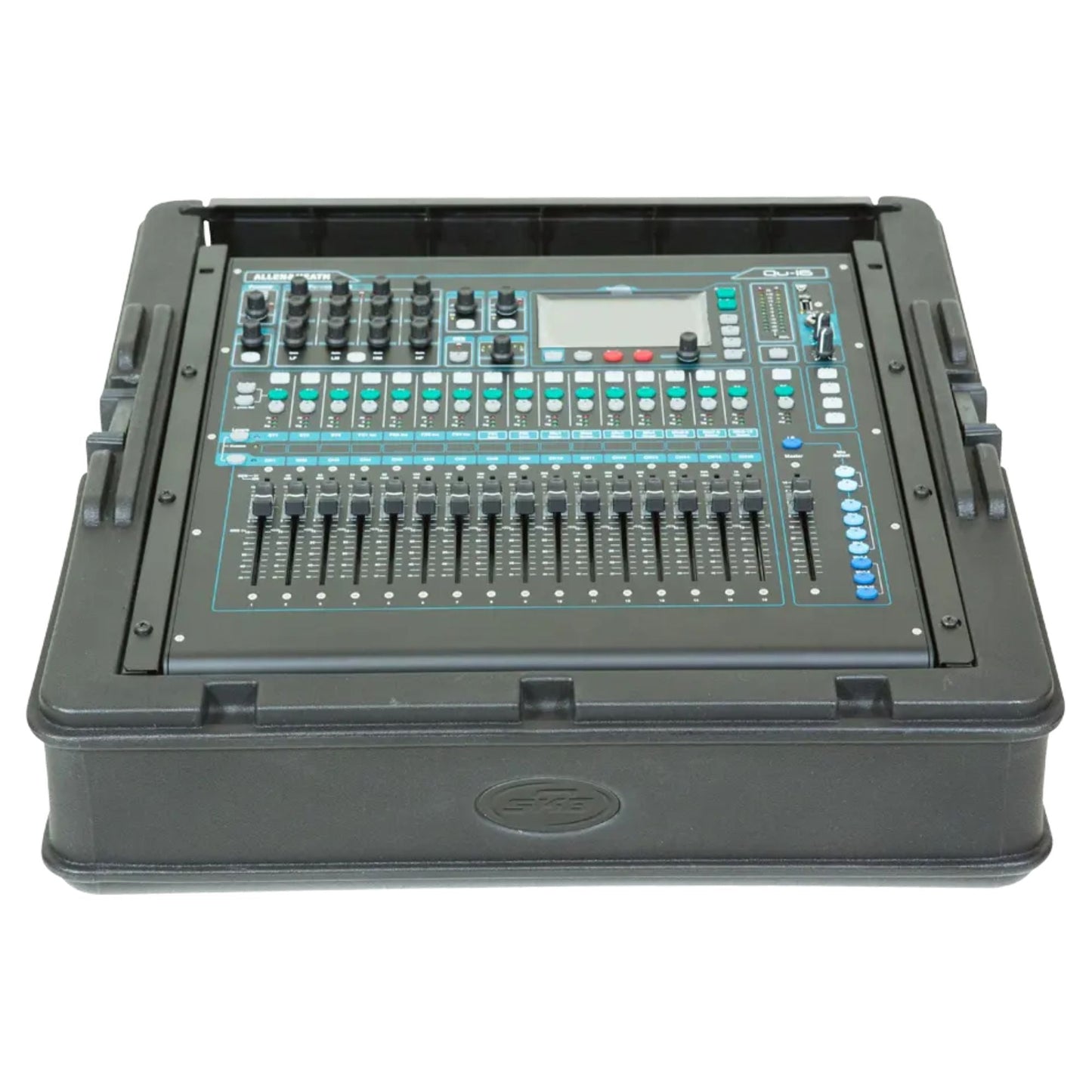 SKB Roto Rack/Mixer Top Console, 10U Slanted Rackmount with, Hard Lid and Door - 421585