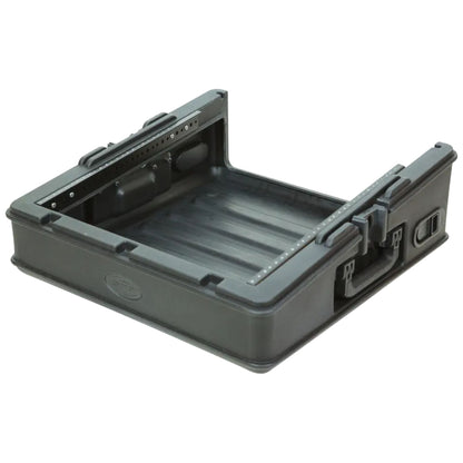 SKB Roto Rack/Mixer Top Console, 10U Slanted Rackmount with, Hard Lid and Door - 421585