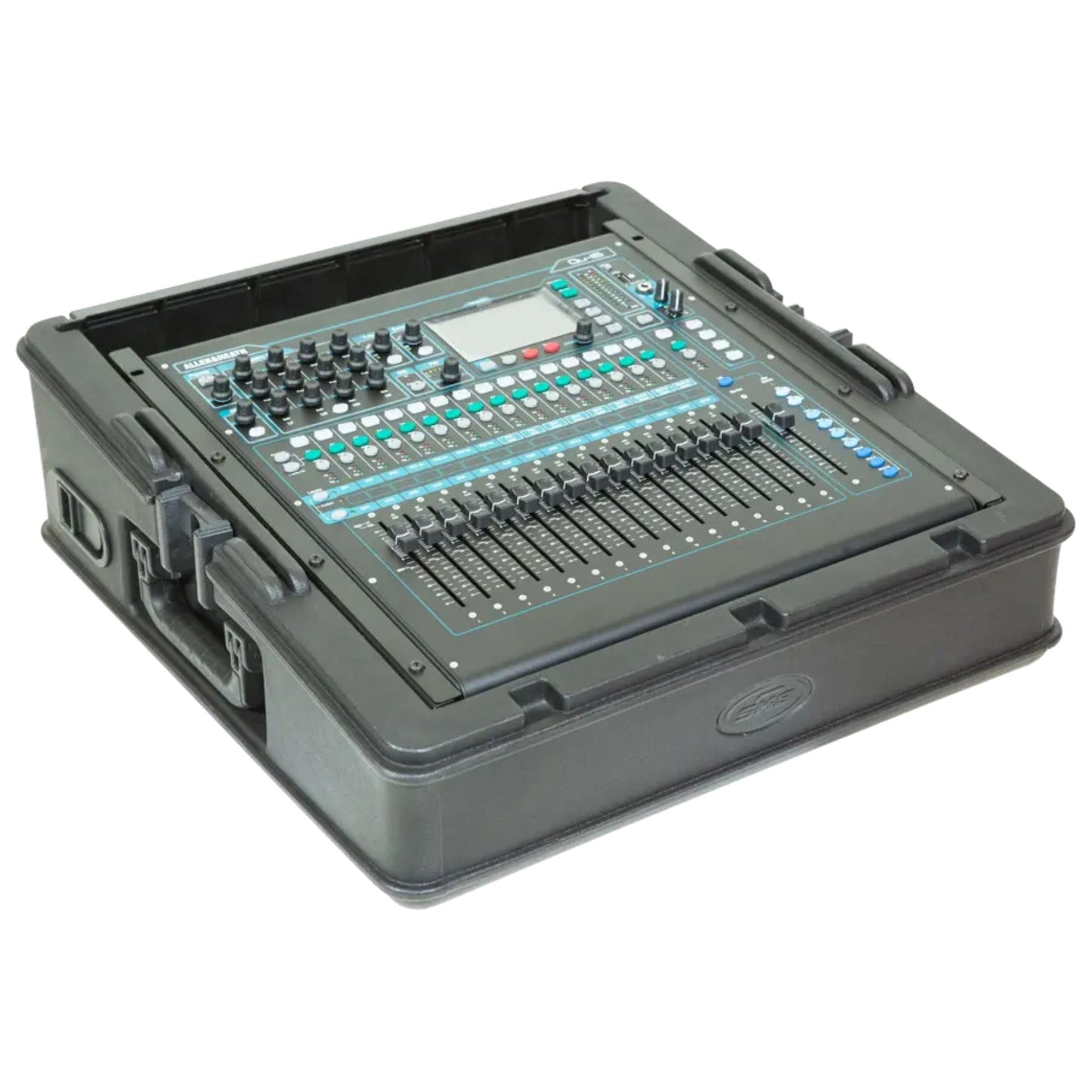 SKB Roto Rack/Mixer Top Console, 10U Slanted Rackmount with, Hard Lid and Door - 421585