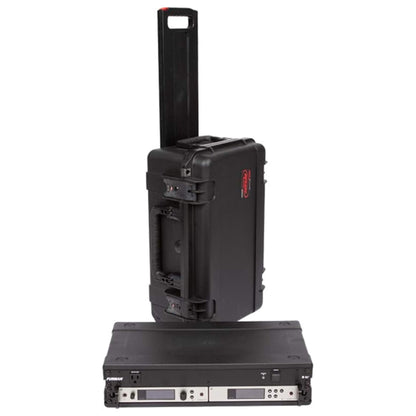 SKB iSeries 2U Shallow Fly Rack, Waterproof Polypropylene Hard Case, 9 Inch - 421598