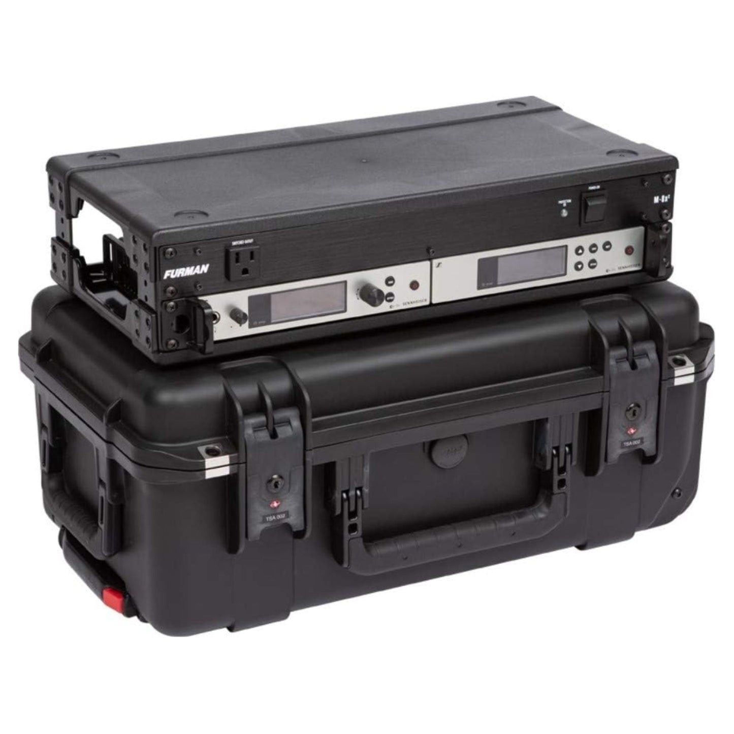 SKB iSeries 2U Shallow Fly Rack, Waterproof Polypropylene Hard Case, 9 Inch - 421598