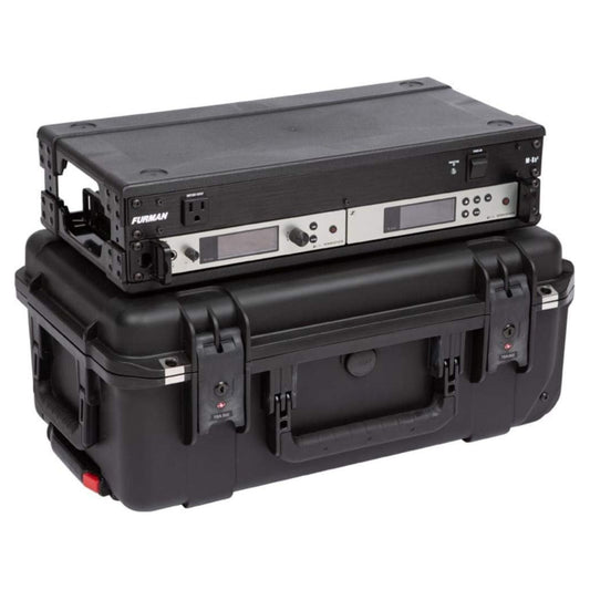 SKB iSeries 2U Shallow Fly Rack, Waterproof Polypropylene Hard Case, 9 Inch - 421598