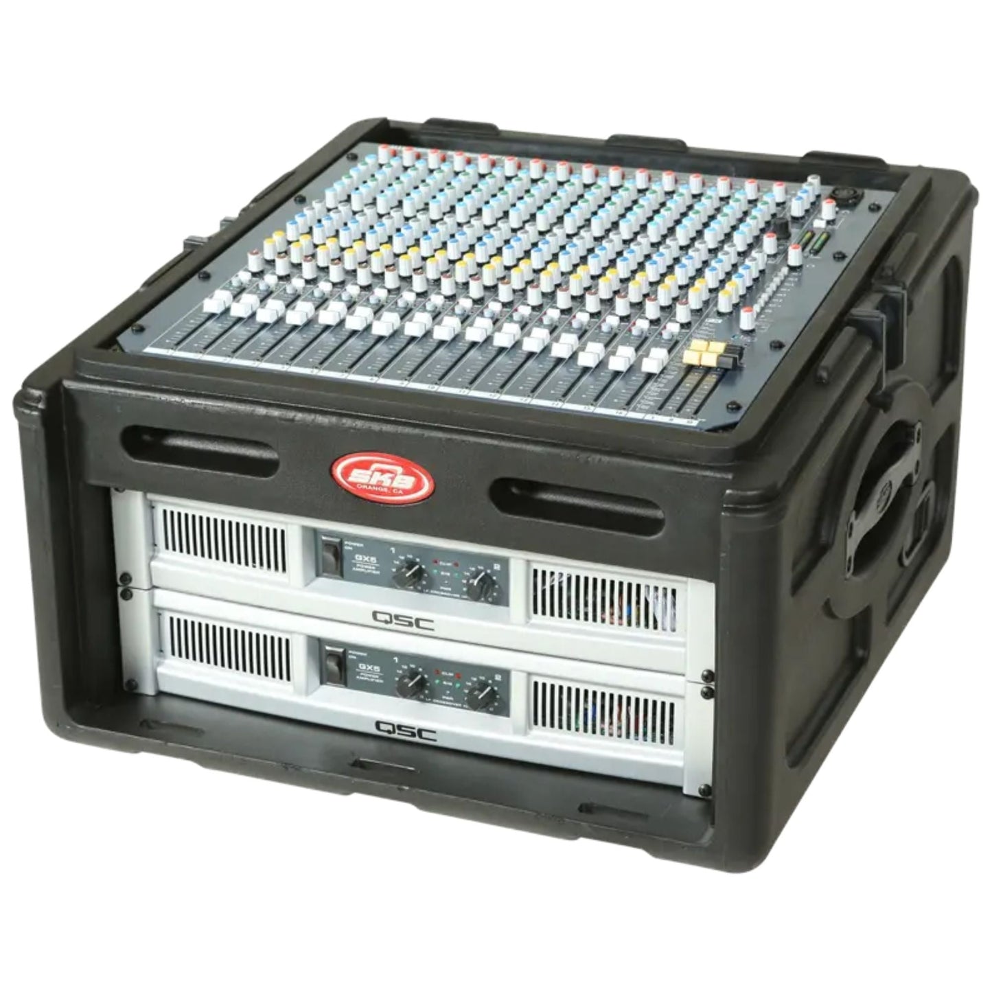 SKB Roto Rack/Mixer Console, 10U Slanted Rackmount on top, 4U Rackmount in Front - 422004