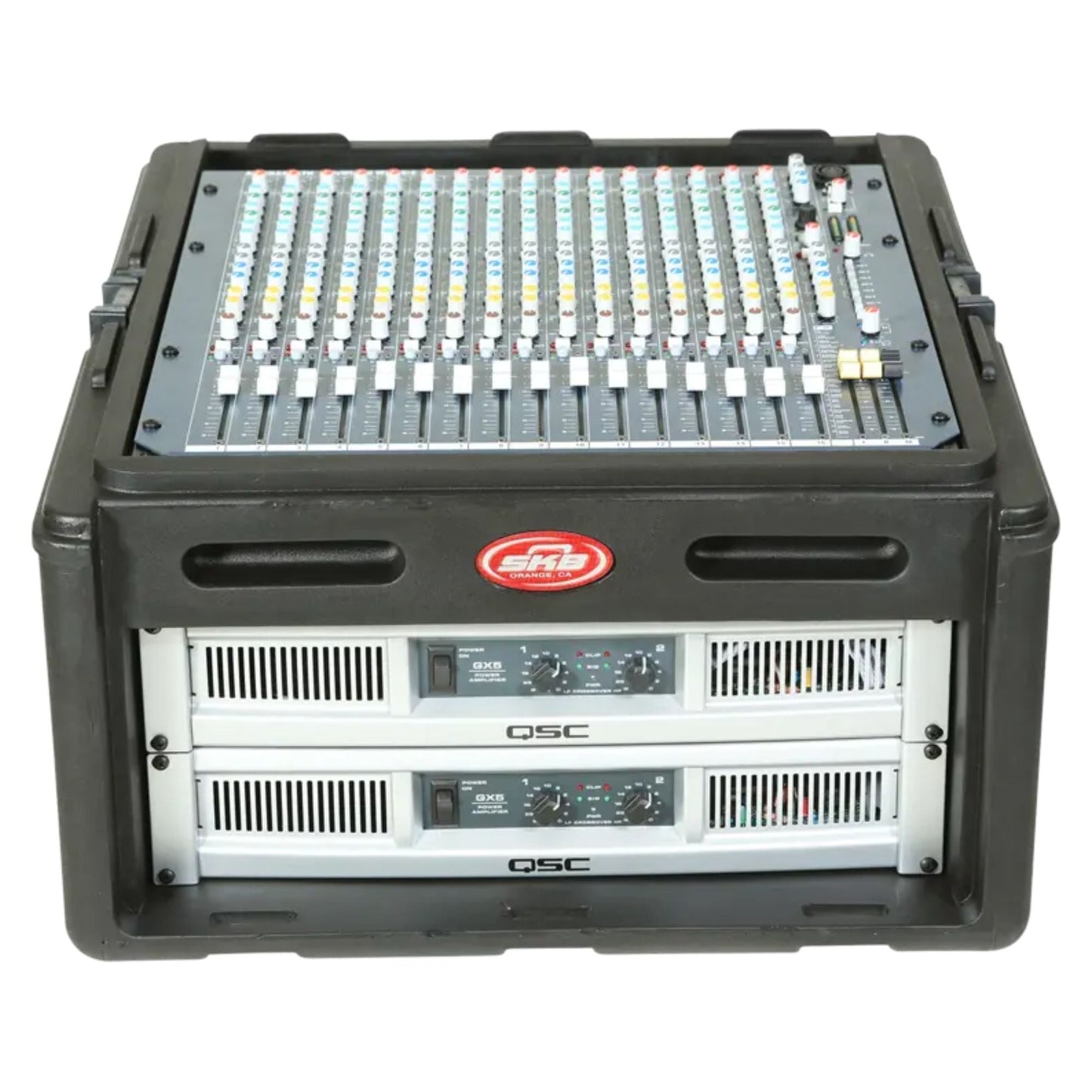 SKB Roto Rack/Mixer Console, 10U Slanted Rackmount on top, 4U Rackmount in Front - 422004