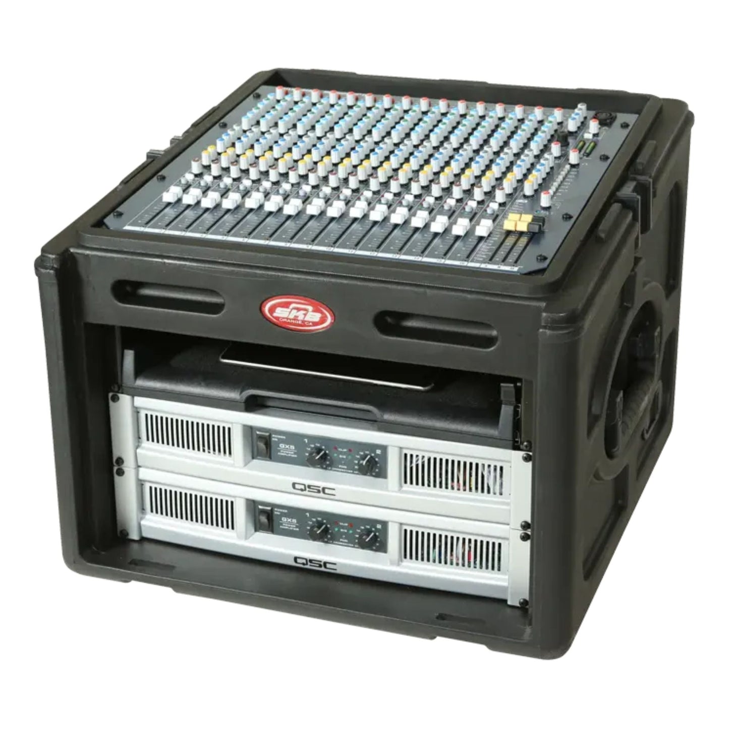 SKB Roto Rack/Mixer Console, 10U Slanted Rackmount on top, 6U Rackmount in Front - 422005